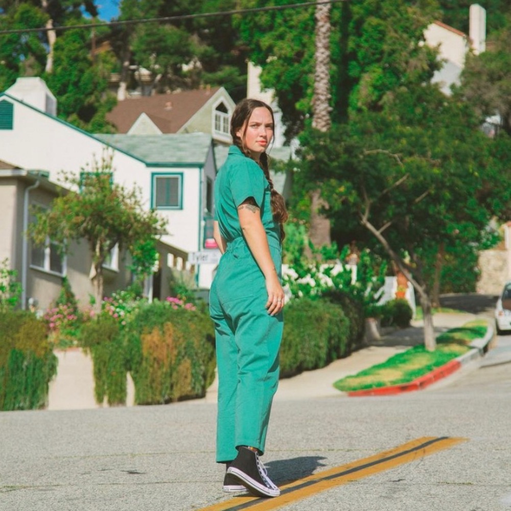 Big bud press seafoam green short sleeve jumpsuit!!